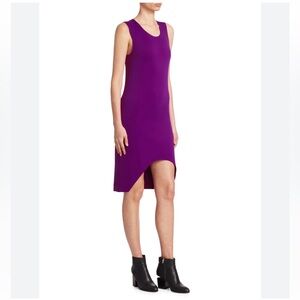 Helmut Lang Vibrant Purple Midi Dress